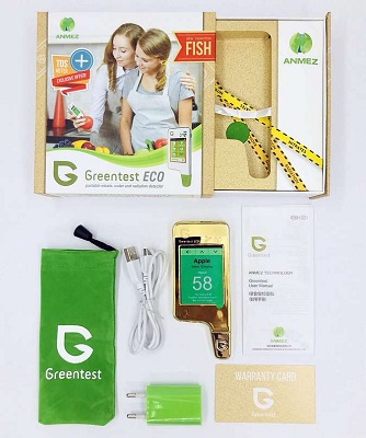 Greentest ECO 5 GOLD поставляется в фирменной коробке со всеми необходимыми аксессуарами (нажмите на фото для увеличения)